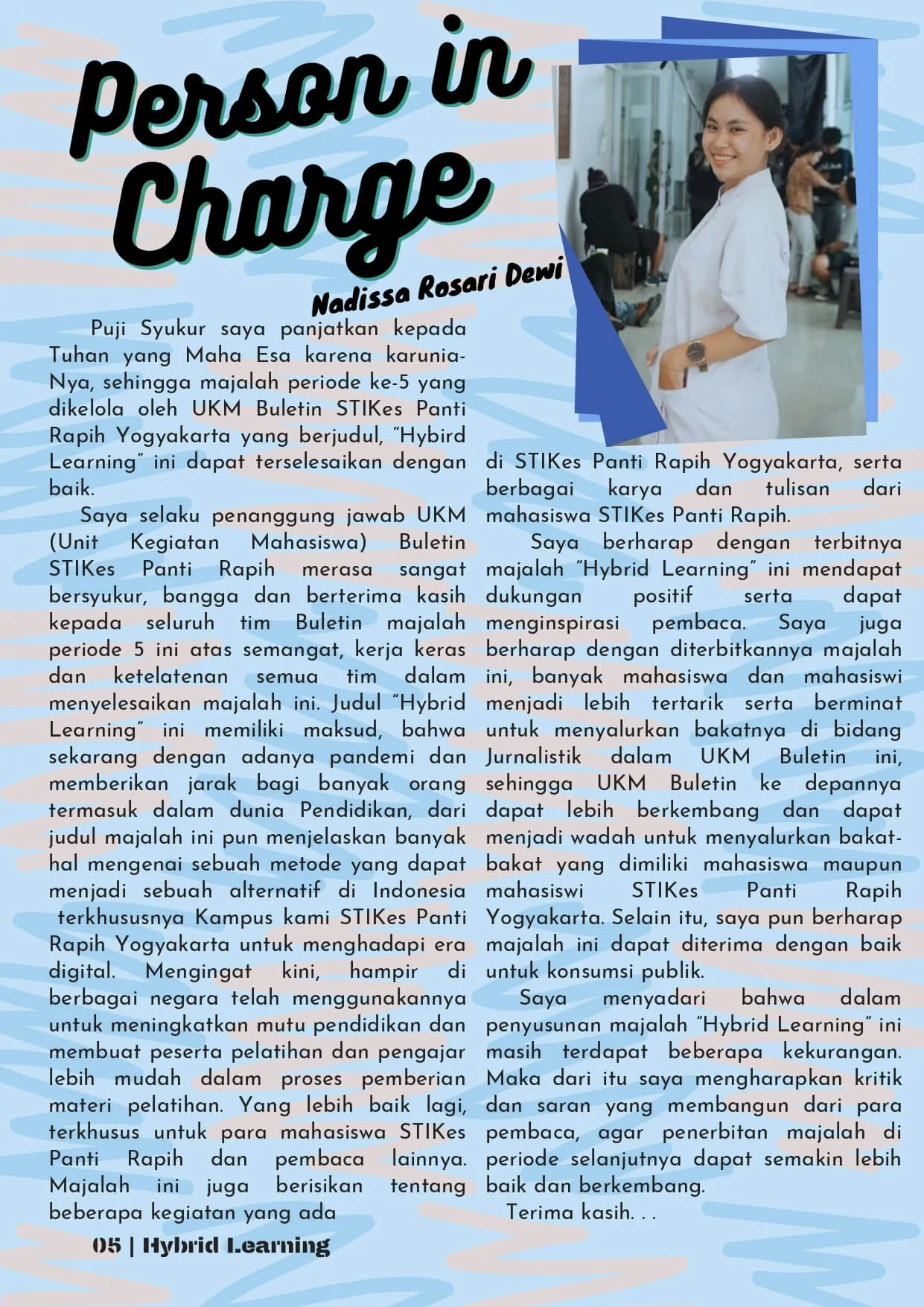 Ketua Redaksi: Hybrid Learning