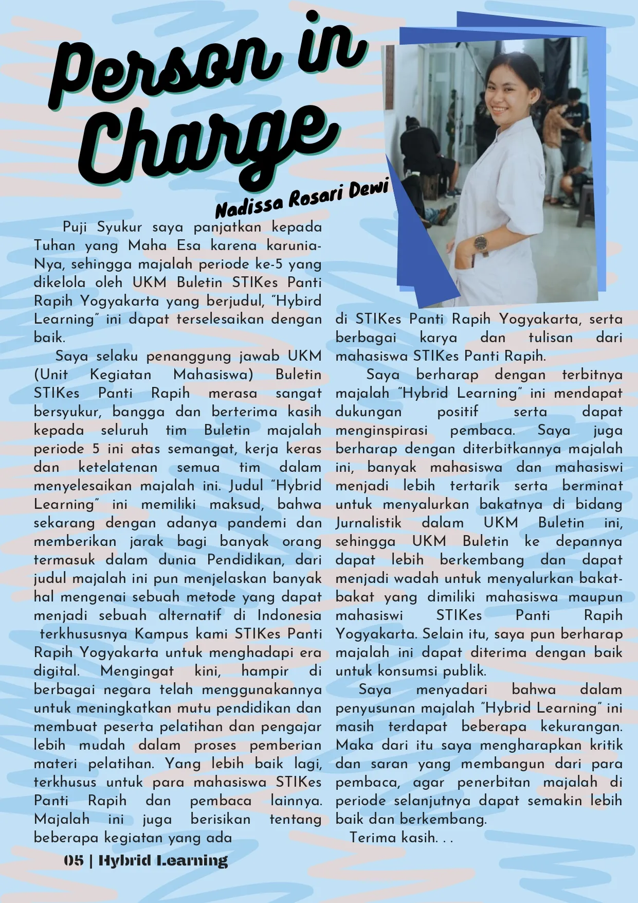 Ketua Redaksi: Hybrid Learning